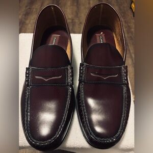 Almost Brand New FLORSHEIM Men's 14 — Burgundy Leather Penny Loafers - Box 1A